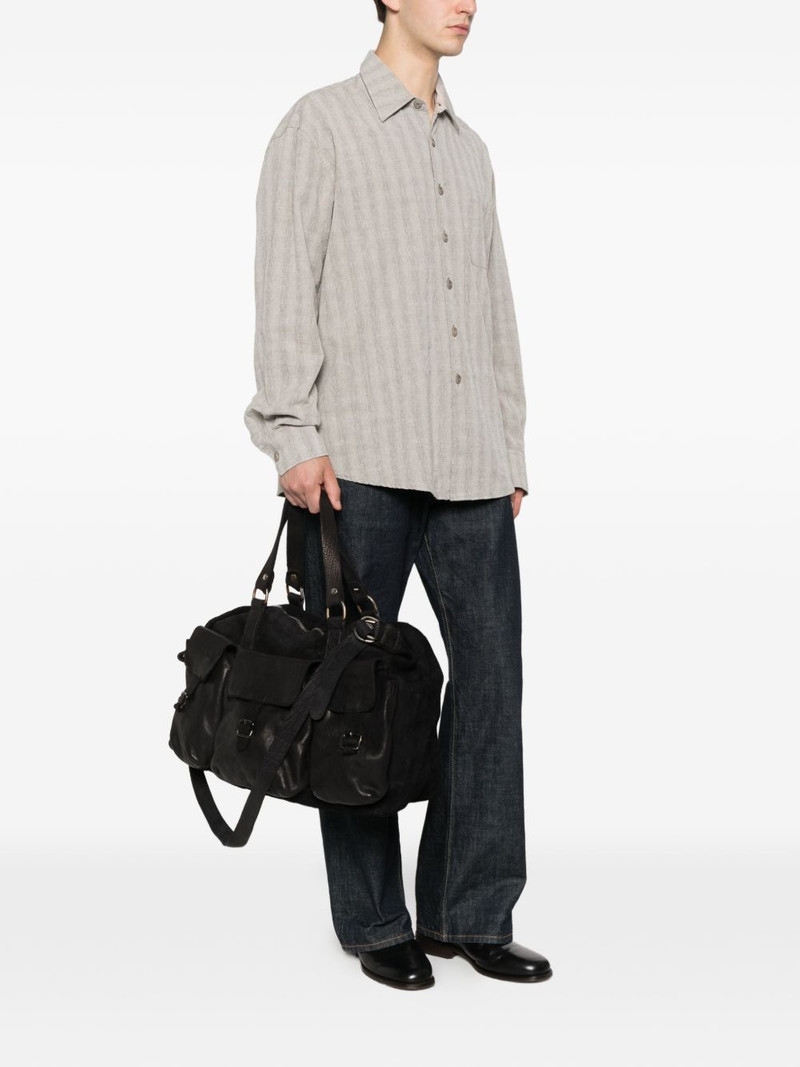 Guidi cargo-pocket suede tote bag outlook