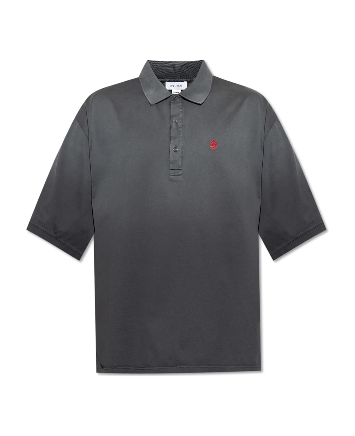 Alexander Mcqueen Cotton Polo With Embroidered Logo - 1