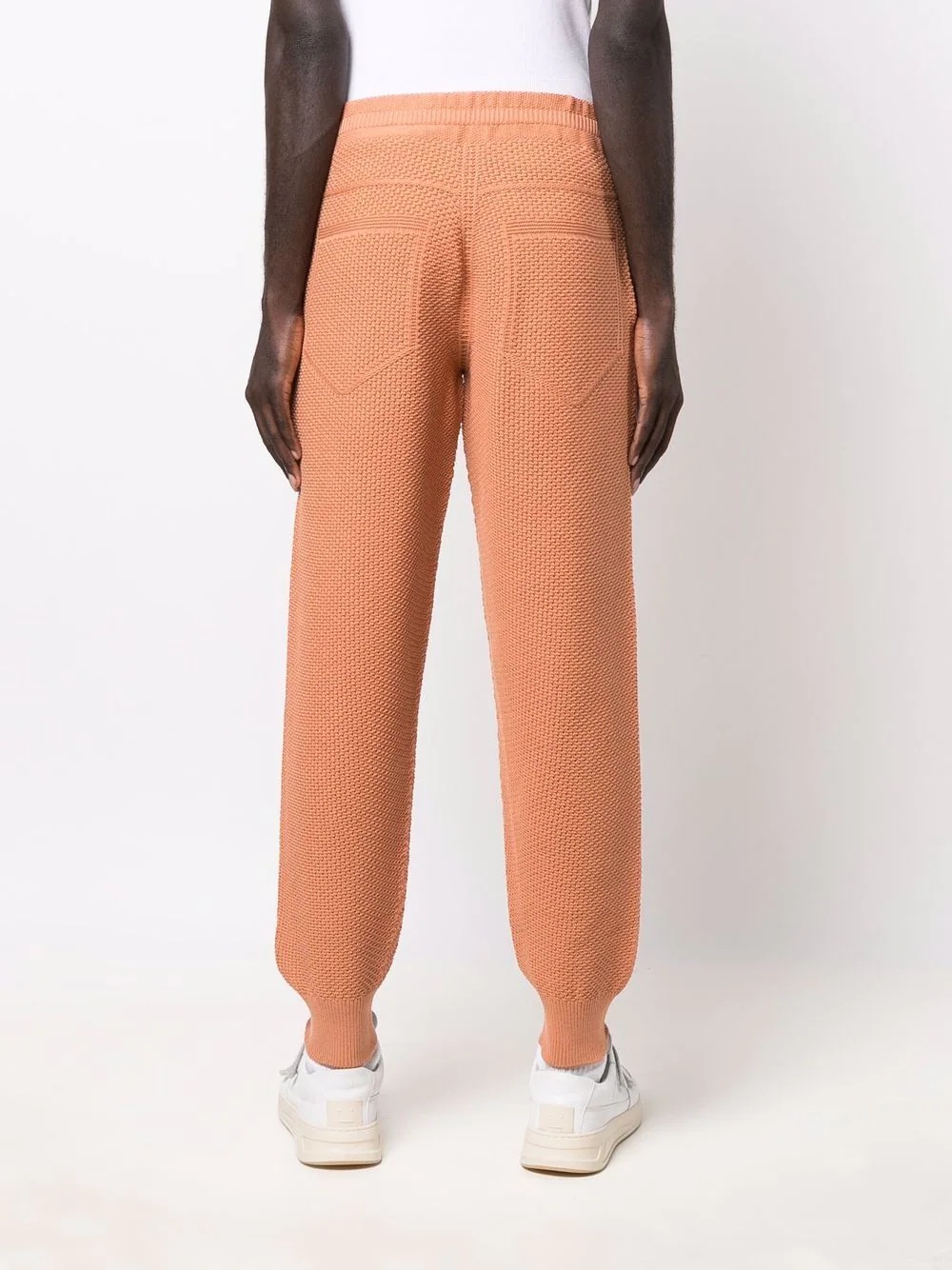 elasticated-ankle plissé trousers - 4