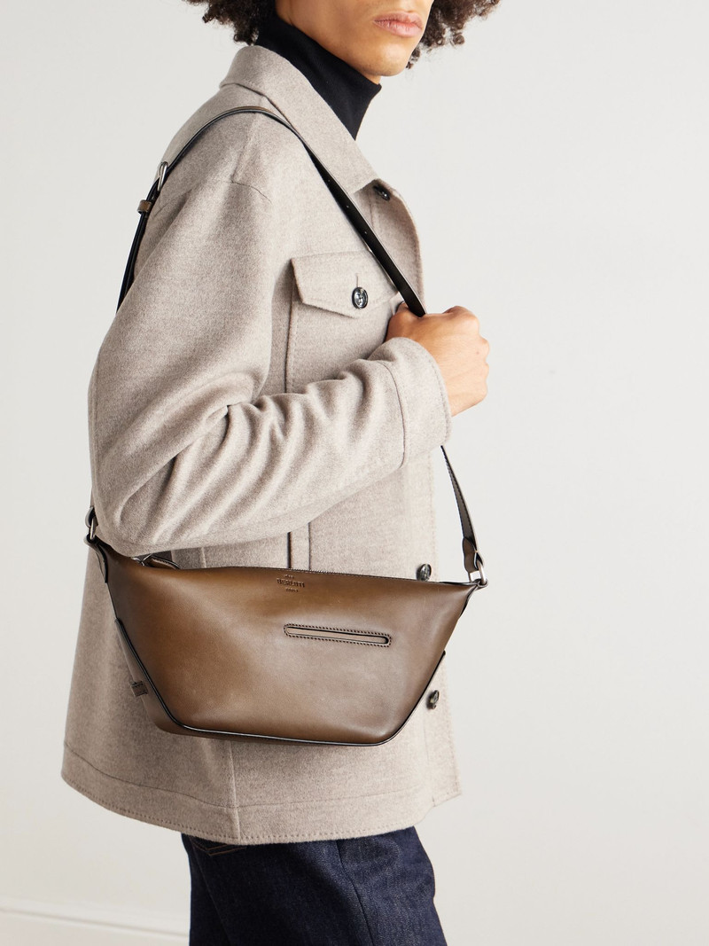 Berluti Toujours Soft XS Venezia Leather Messenger Bag Green outlook