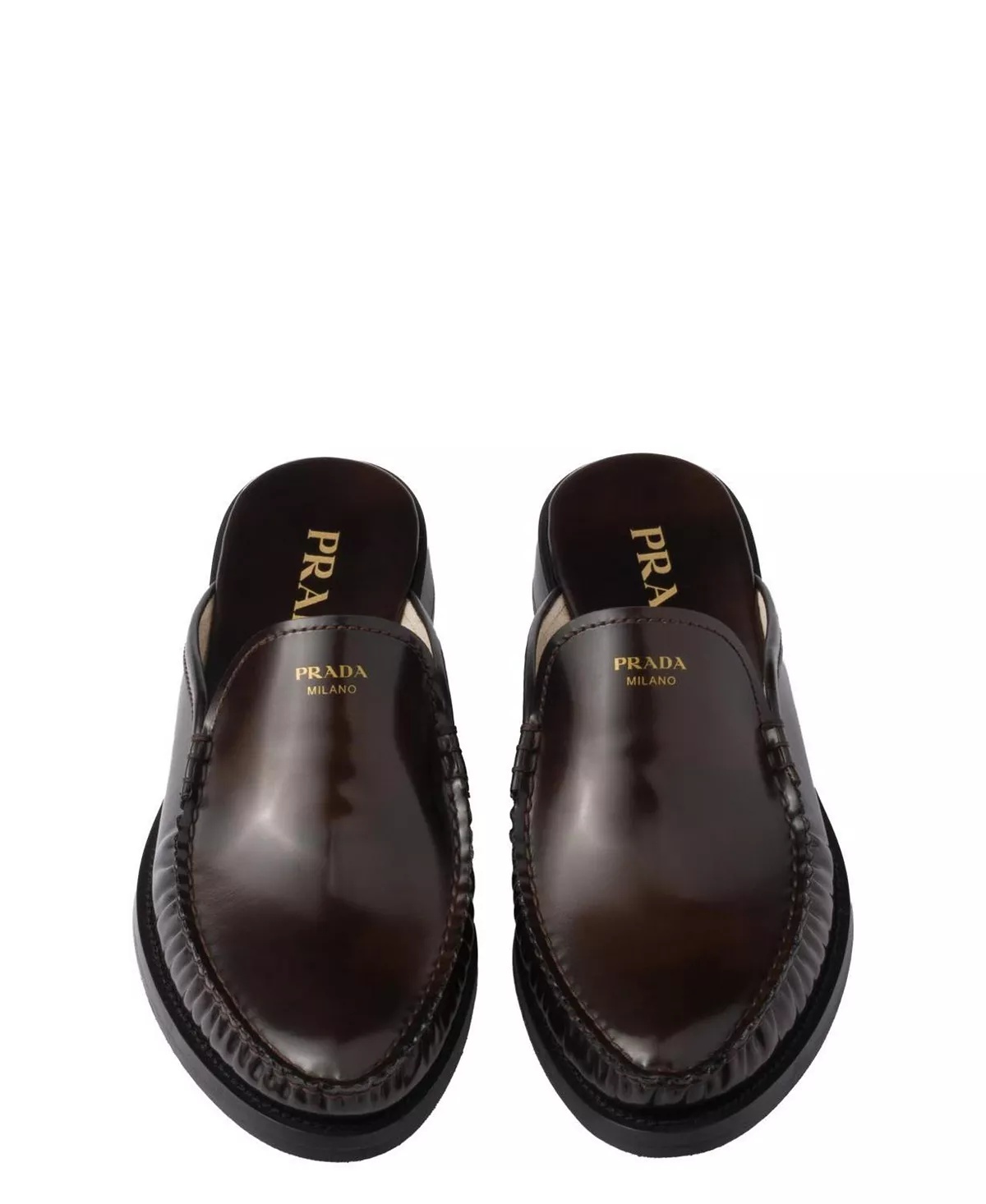Women's Brushed Leather Mules - 3