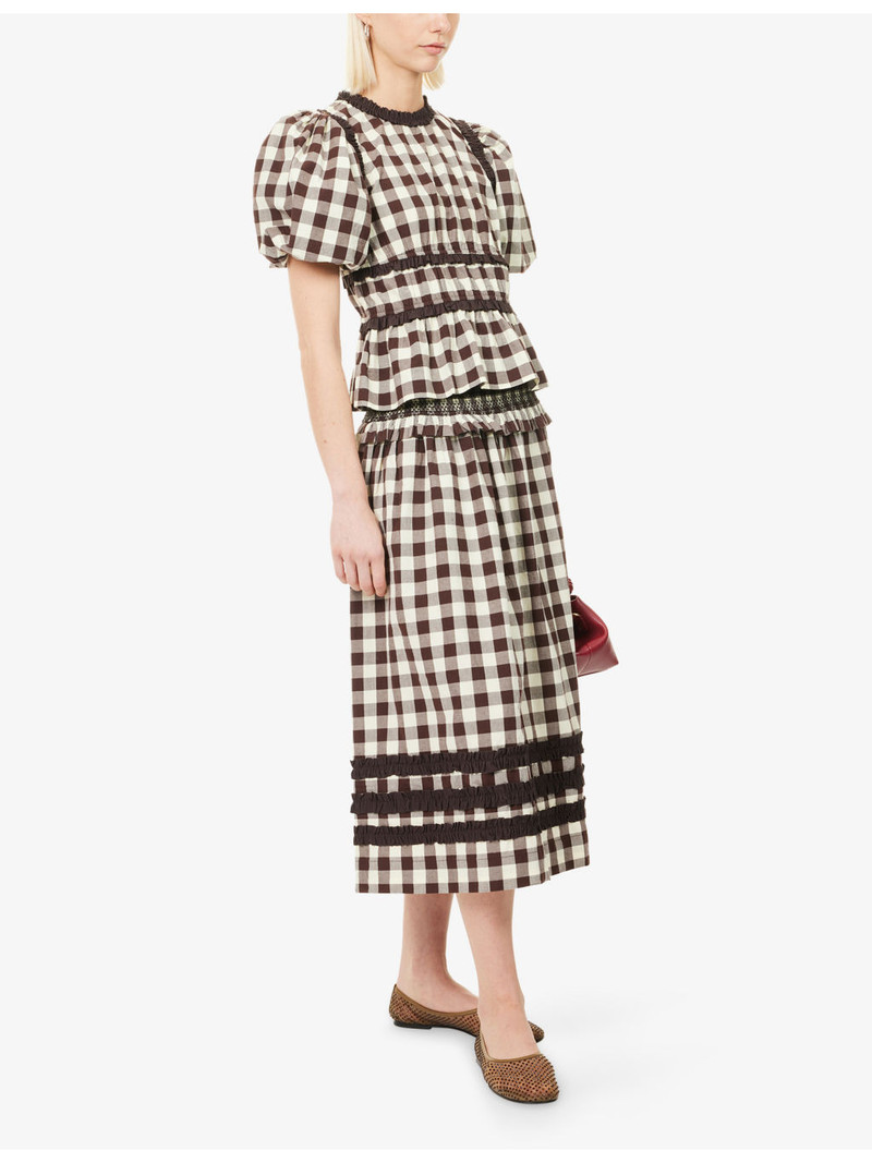 DAMSON MADDER. Everly Ruffled Cotton Blouse outlook