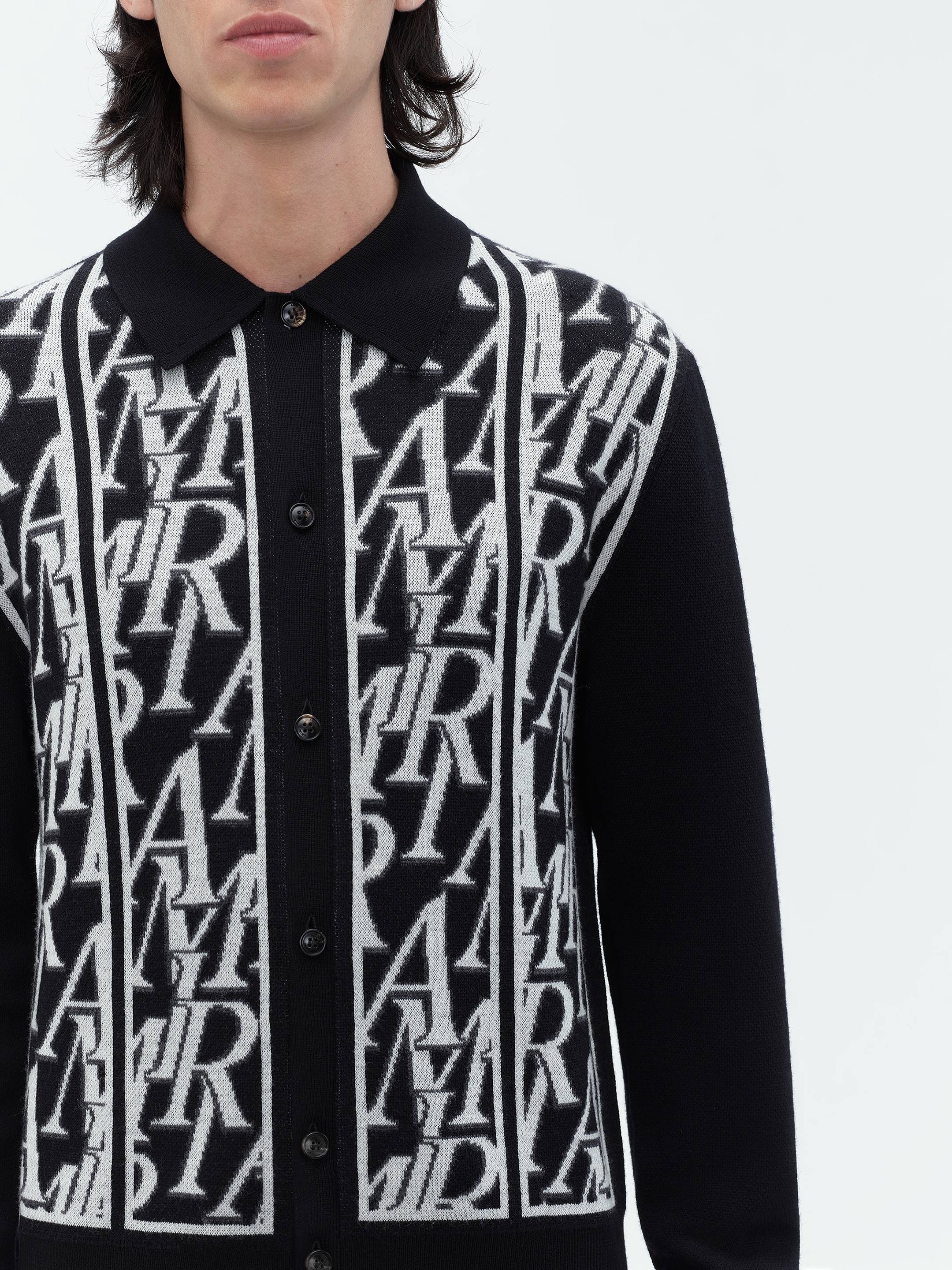 AMIRI REPEAT LONG SLEEVE POLO - 6