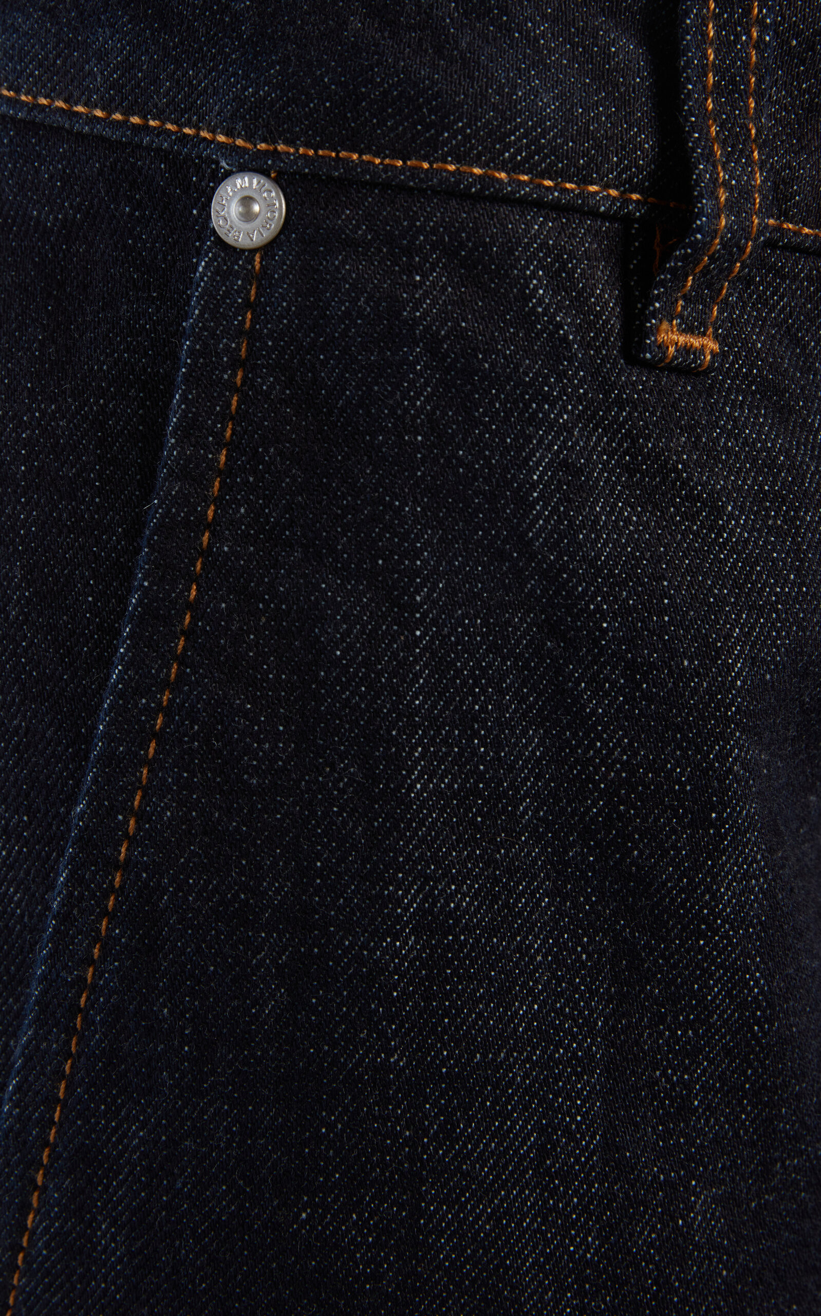 Rigid Low Rise Flared Leg Jeans dark wash - 3