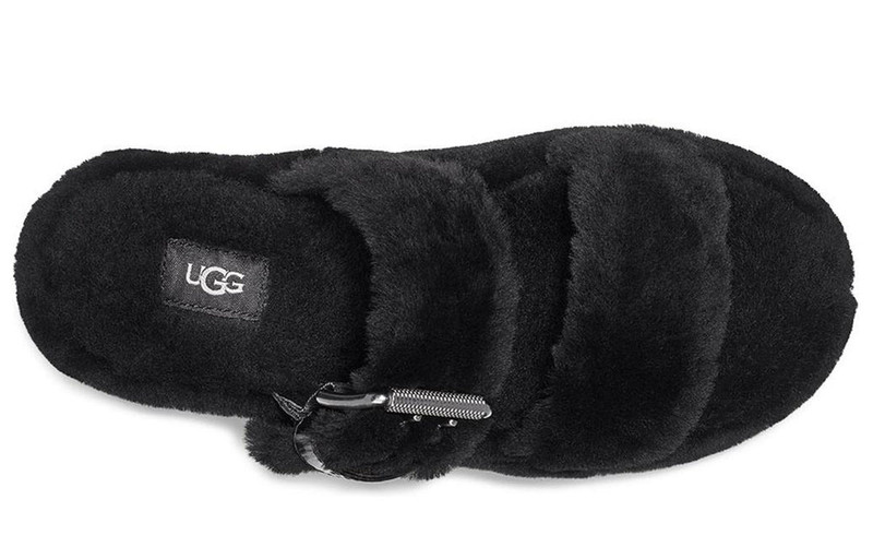 UGG (WMNS) UGG Fuzz Yeah Black Sandals 1104662-BLK outlook