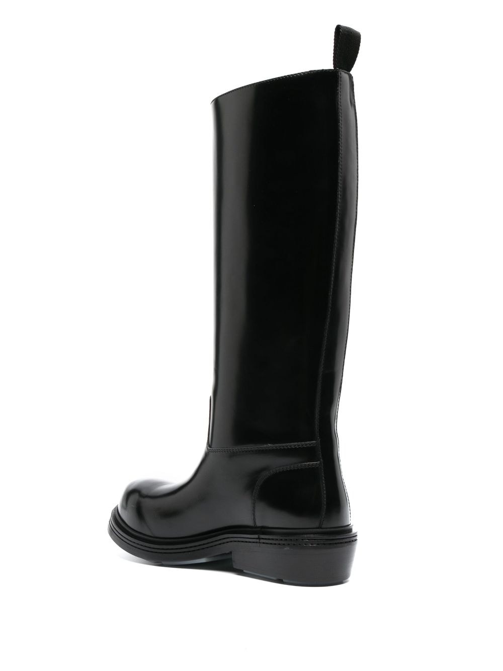 patent-leather knee-high boots - 3