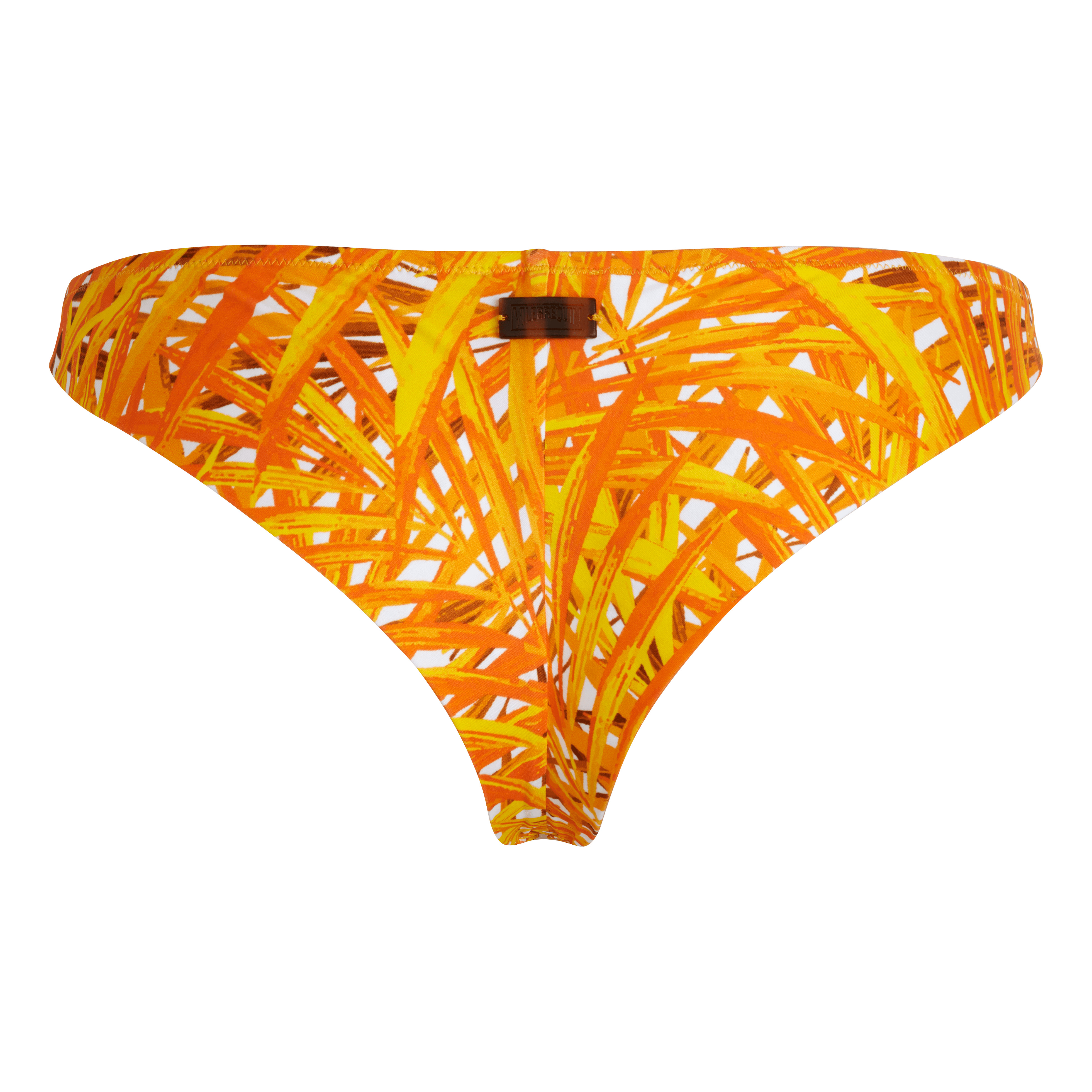 Women Tanga Bikini Bottom Palm Leaves - 2