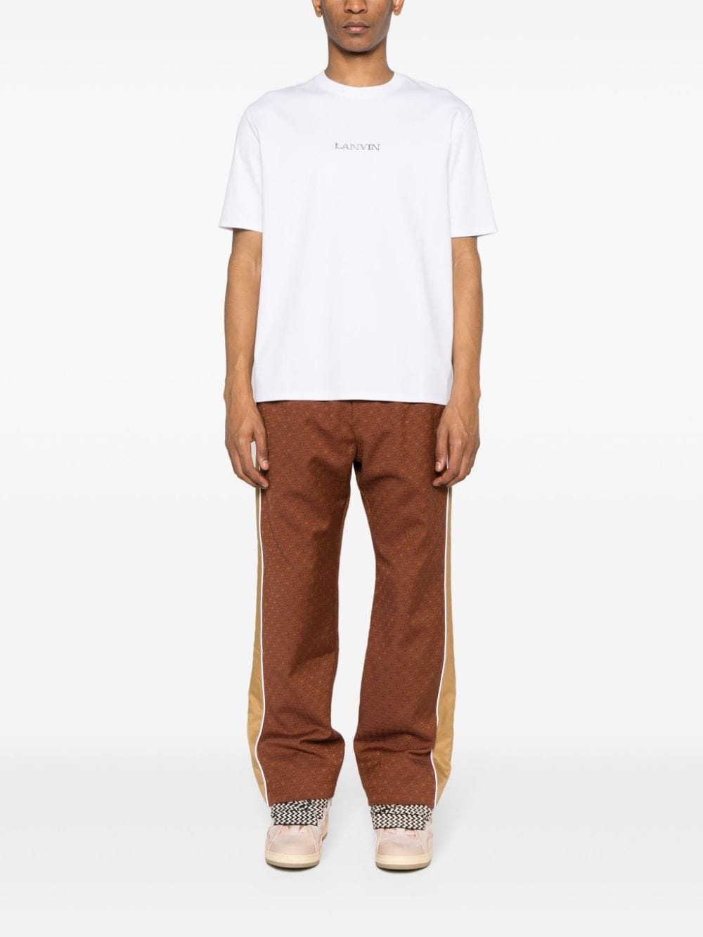 logo-embroidered cotton T-shirt - 2