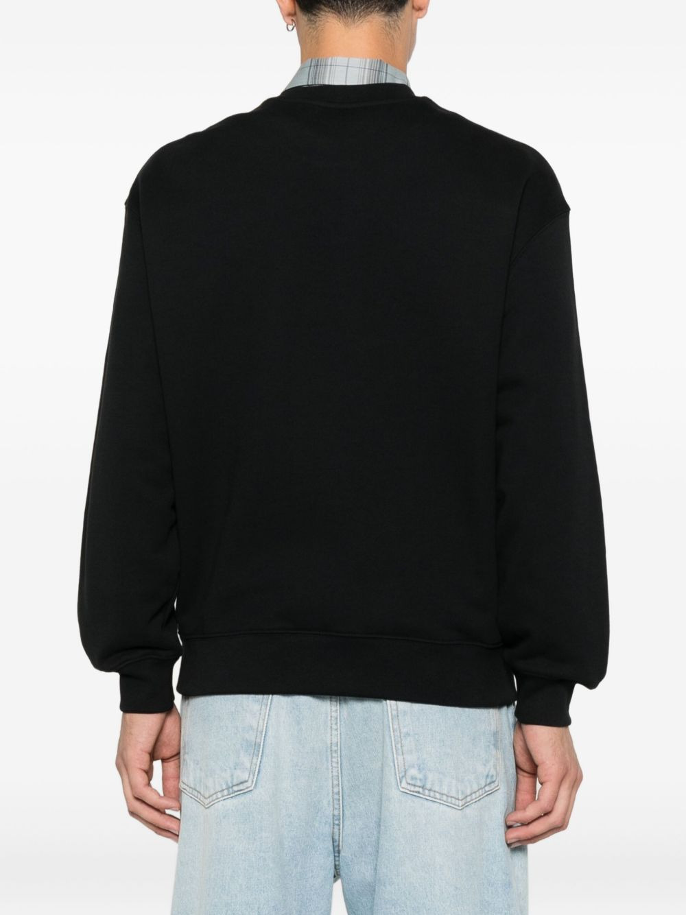 fox-embroidered cotton sweatshirt - 4