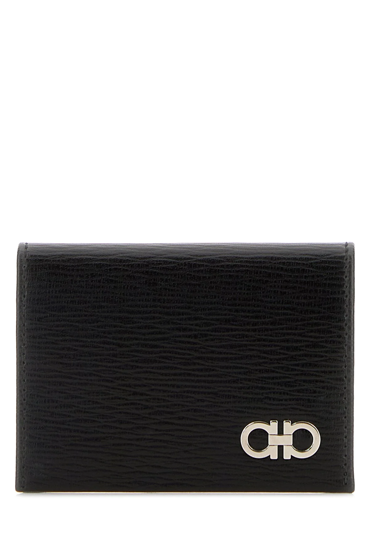 Black leather card holder - 1