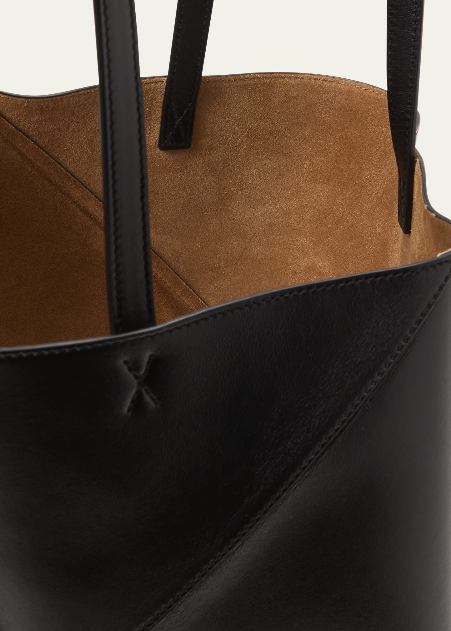 Puzzle Leather Tote Bag - 4