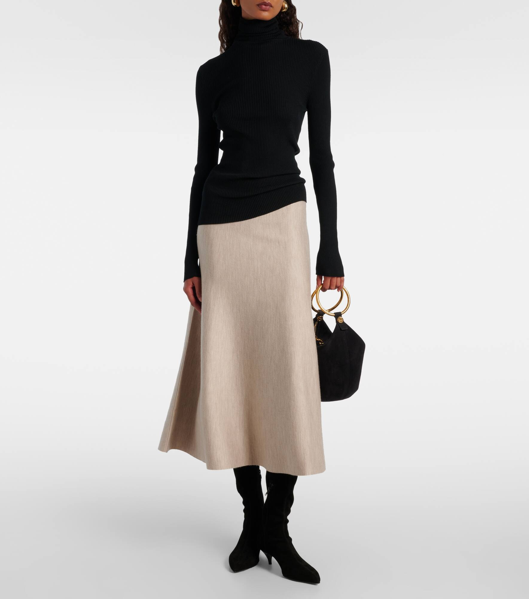 Oscar 60 suede knee-high boots - 3