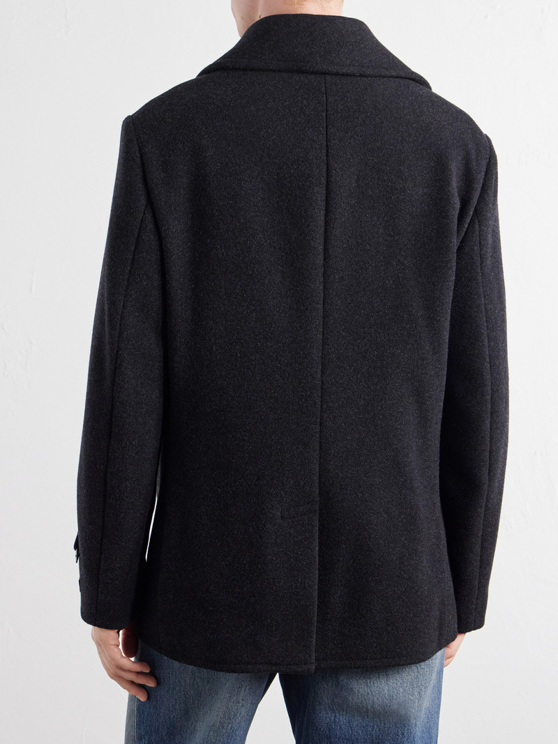 Double-Breasted Wool-Blend Coat 4