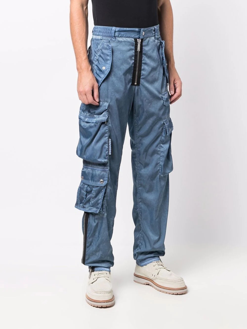 flap-pocket utility trousers - 3