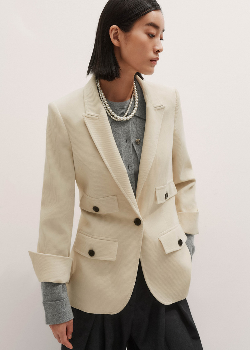 Sharp Shoulder Blazer 1