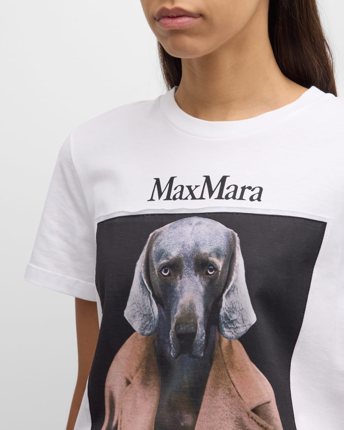 ★Max Mara★ CIPRIA Short Sleeve T-Shirt Caramel 21946071600 Max Mara Cipria Graphic Short-Sleeve T-Shirt | Neiman Marcus