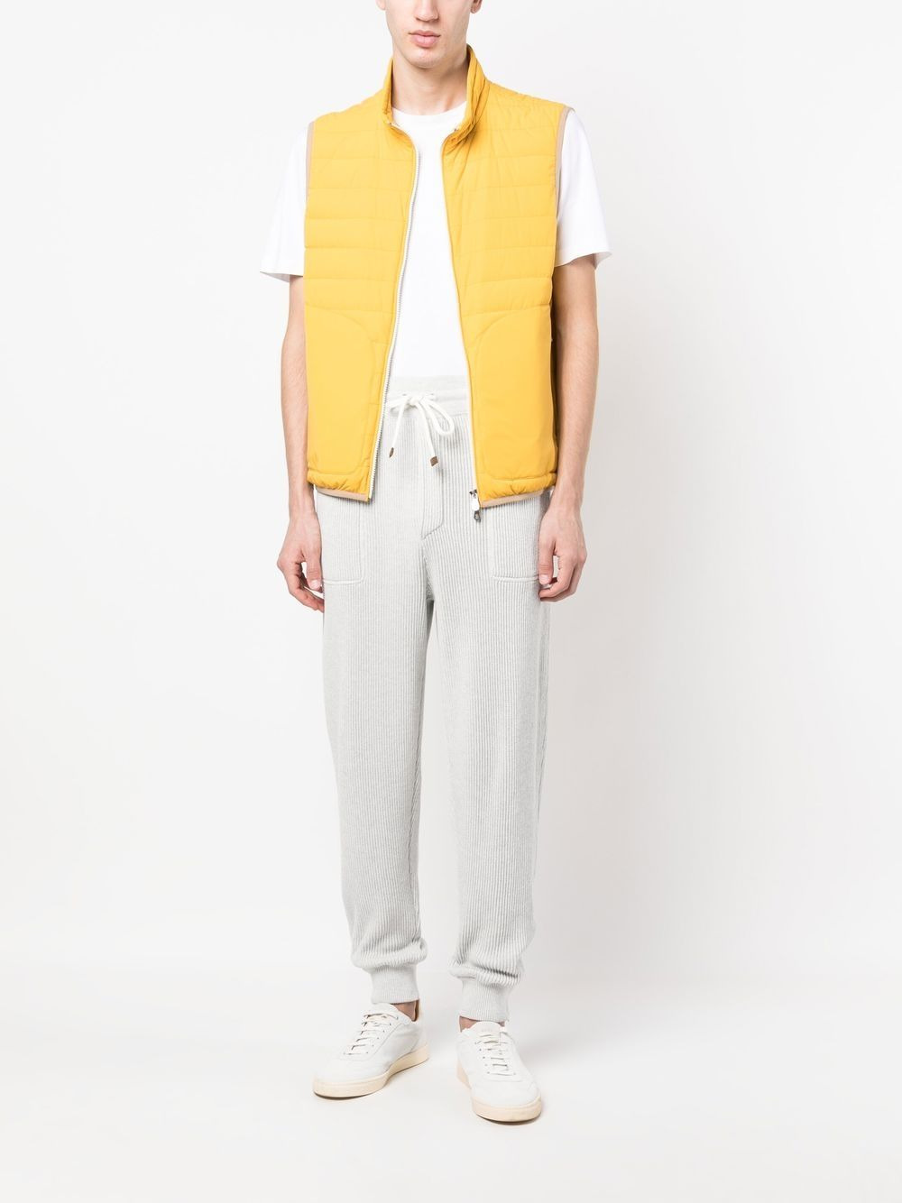 feather-down padded gilet - 2