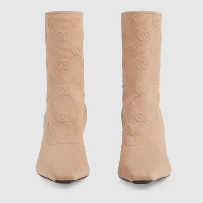 GUCCI Women's GG knit ankle boots outlook