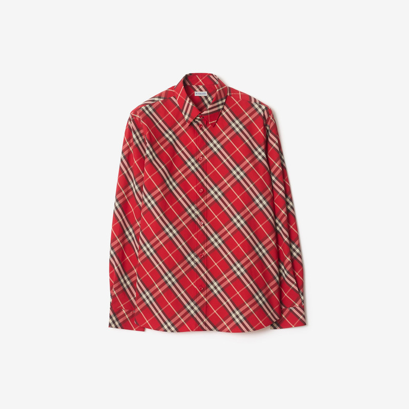 Relaxed Fit Check Cotton Shirt 1