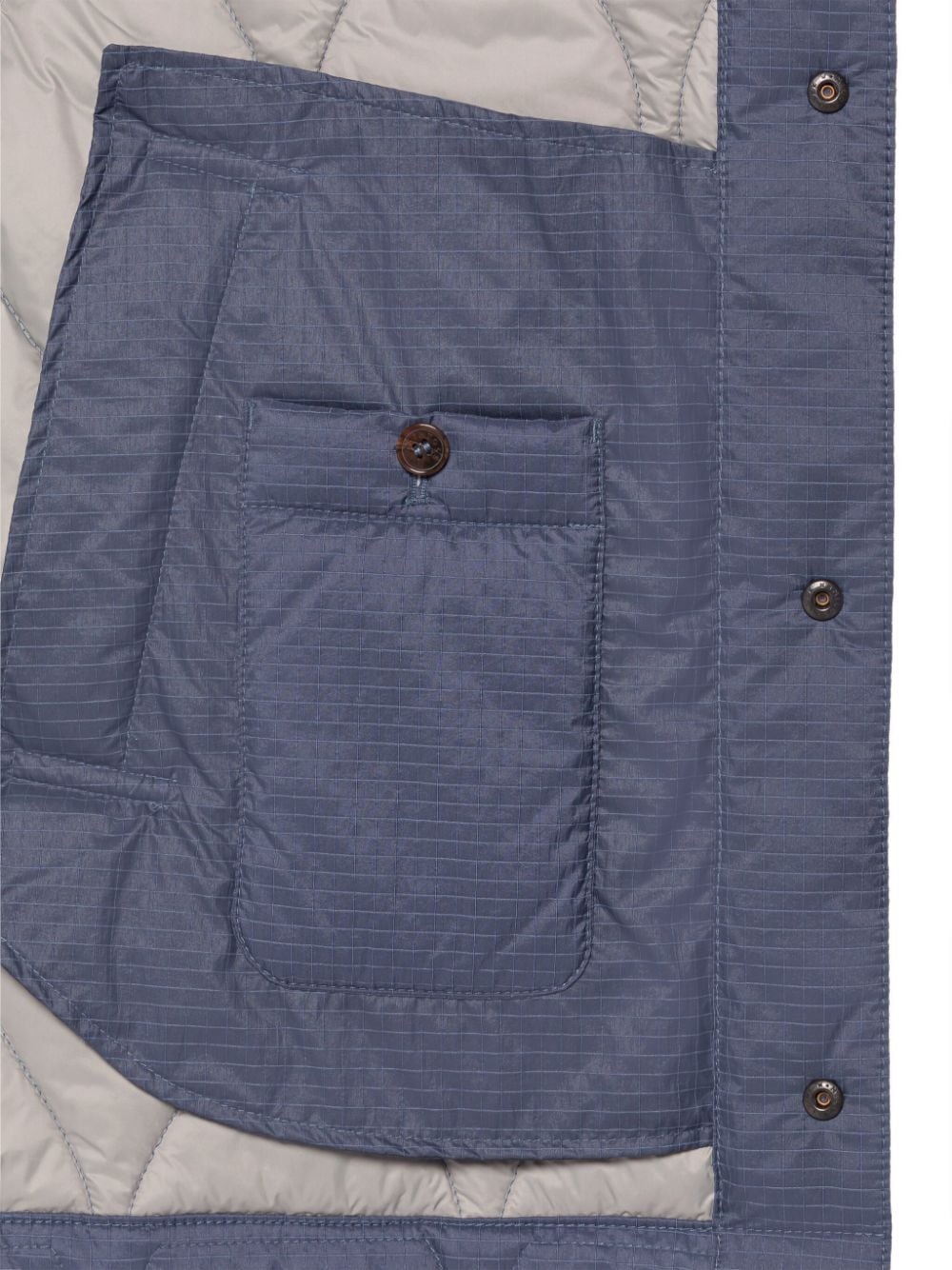 TEEMING NAVY NYLON QUILTED COACH JACKET - 6