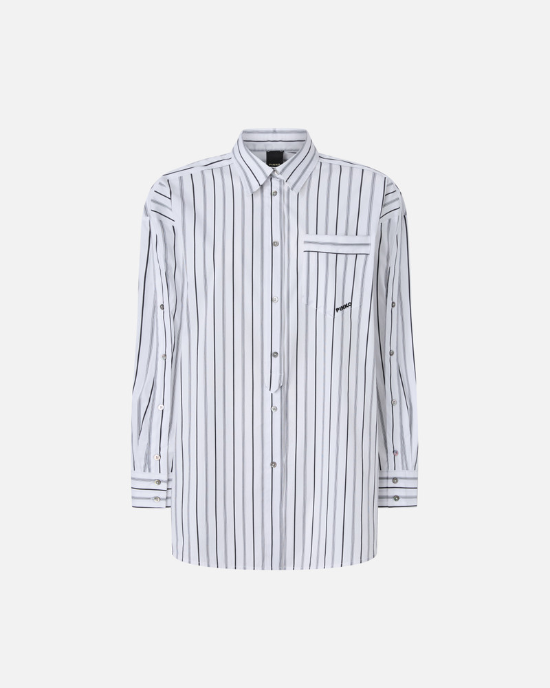 STRIPED SHIRT WITH CONTRASTING BREAST POCKET 1