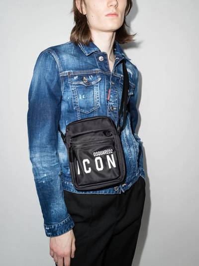 DSQUARED2 Icon logo-print messenger bag outlook