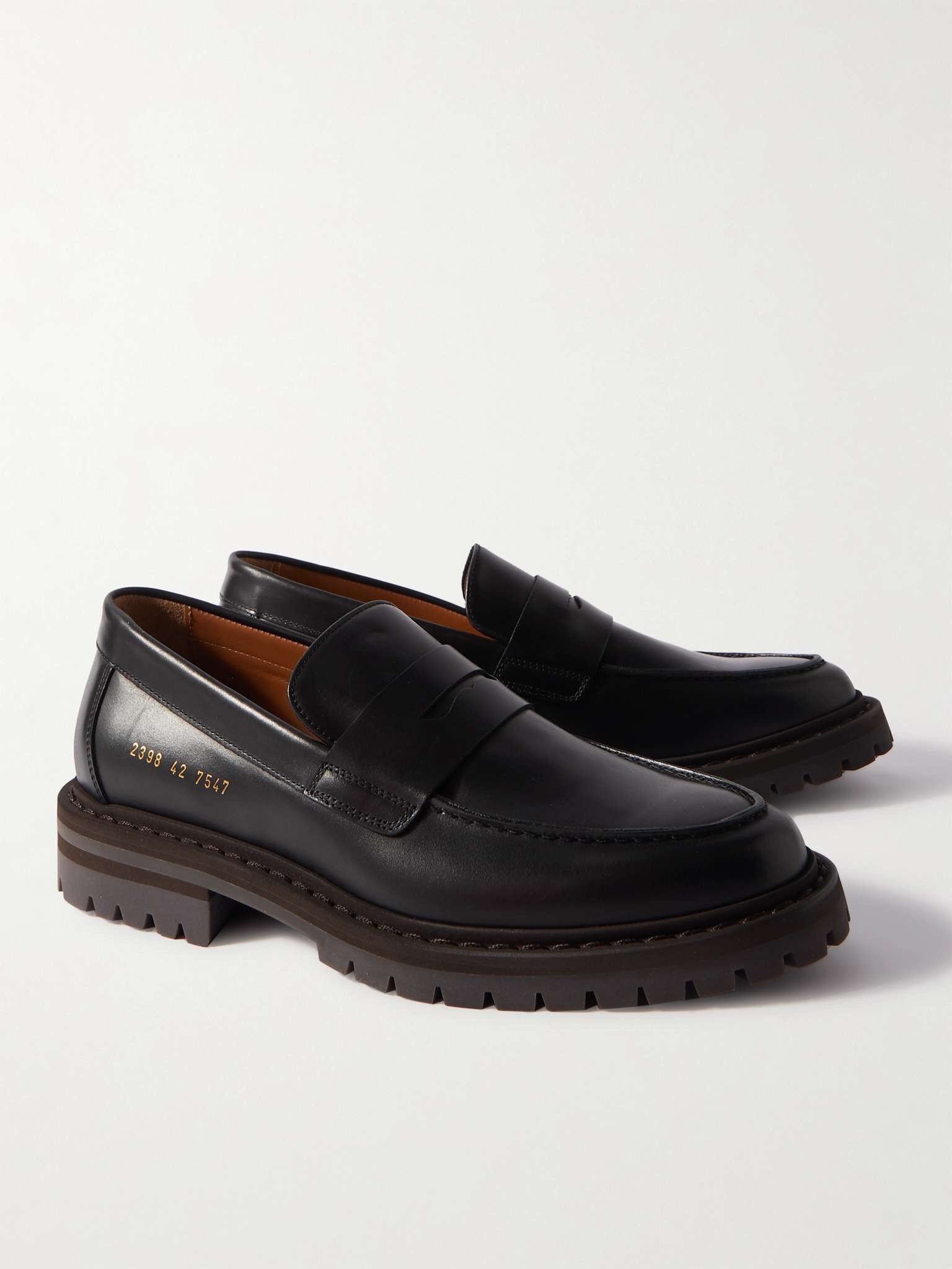 Leather Penny Loafers - 4