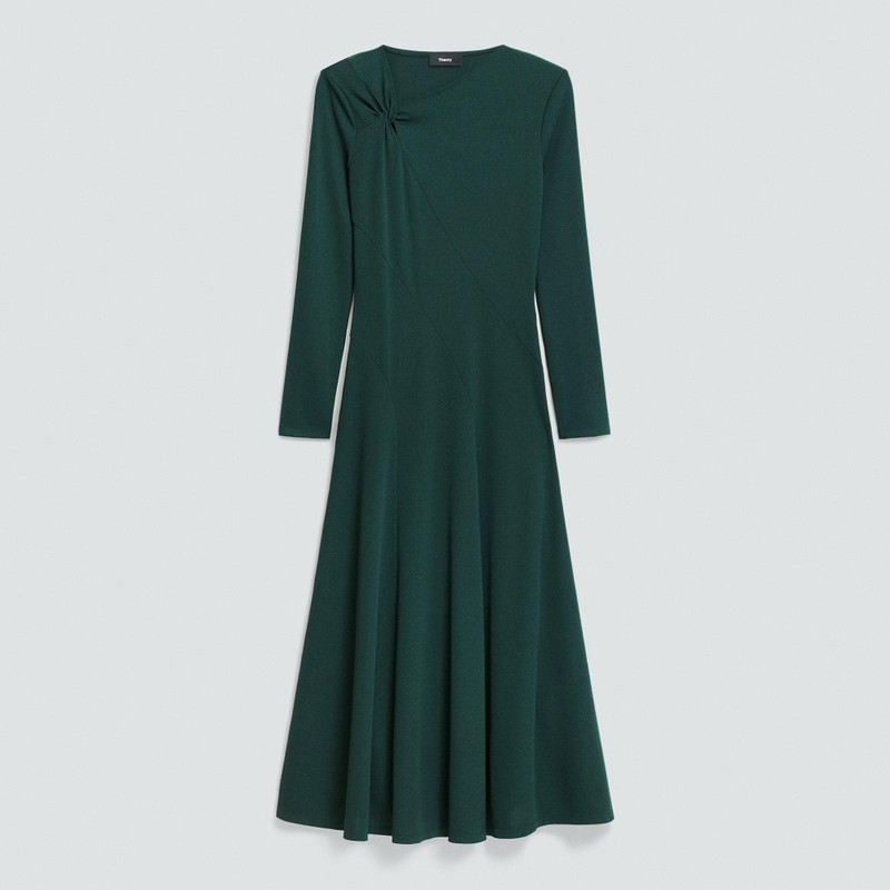 Twist Neck Dress in Crepe Jersey 1
