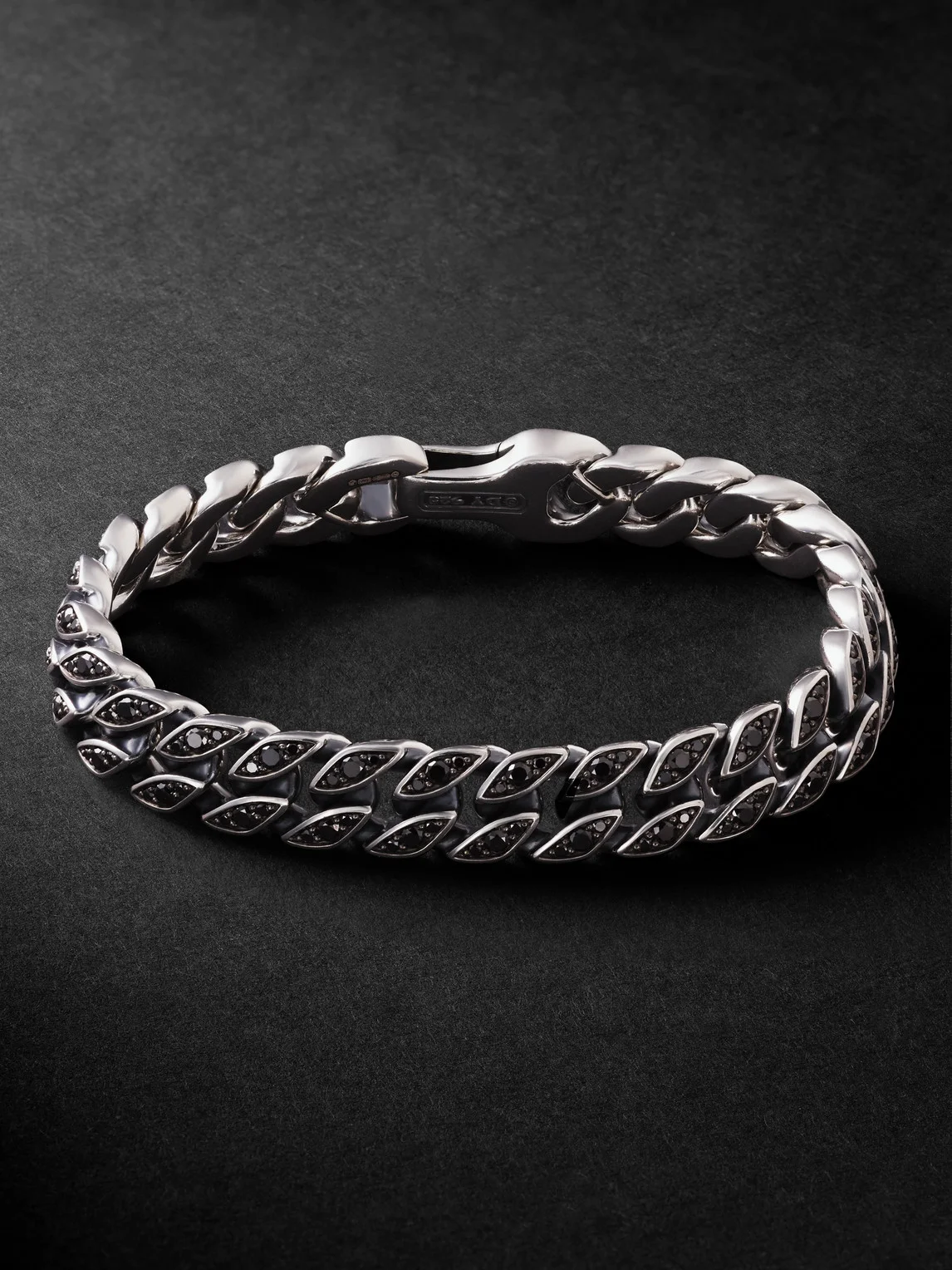 Sterling Silver Diamond Chain Bracelet - 1