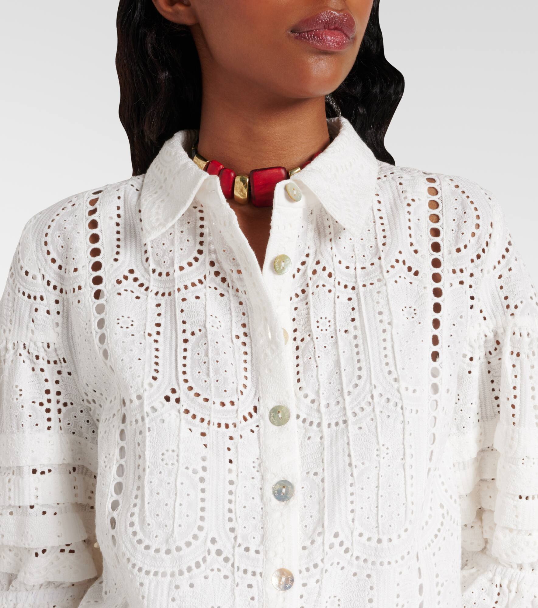 Embroidered cotton shirt - 4