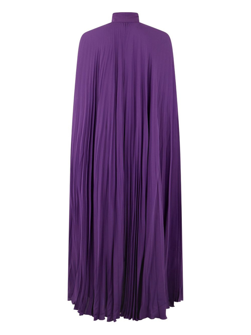Valentino pleated tie-fastening cape outlook