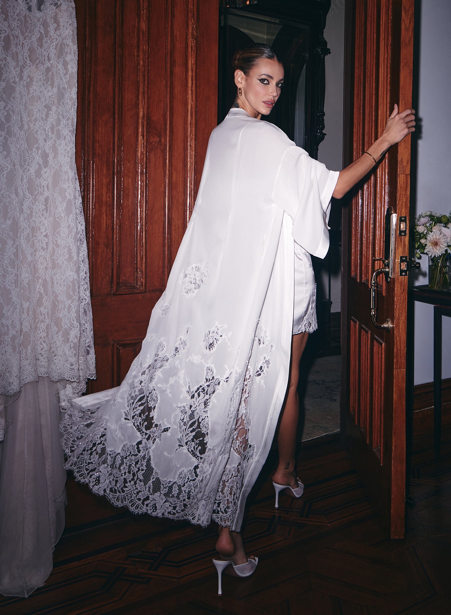 Cléo Lace Long Robe - 2