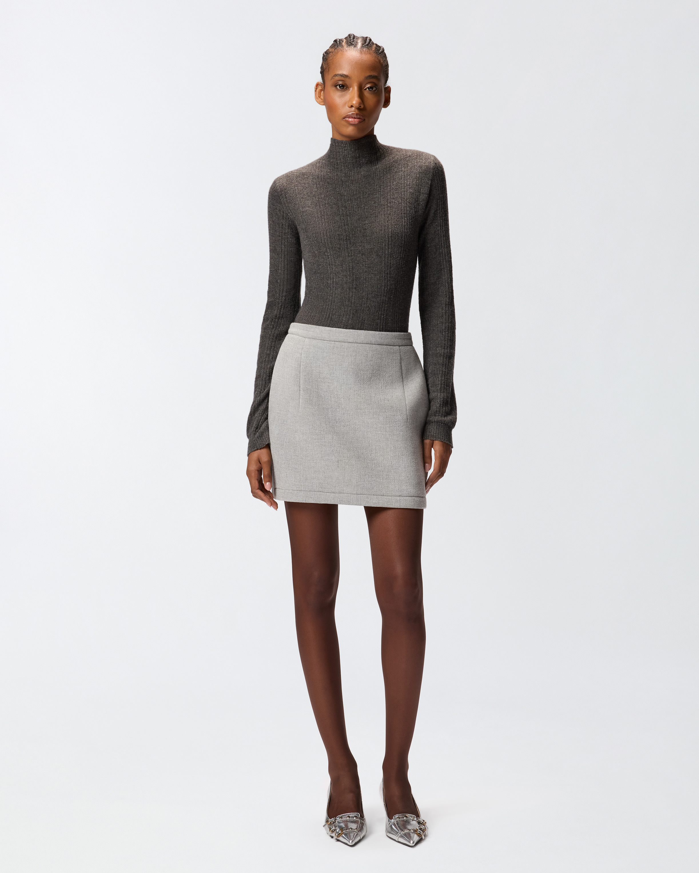SLIM-FIT HIGH-NECK SWEATER - 3
