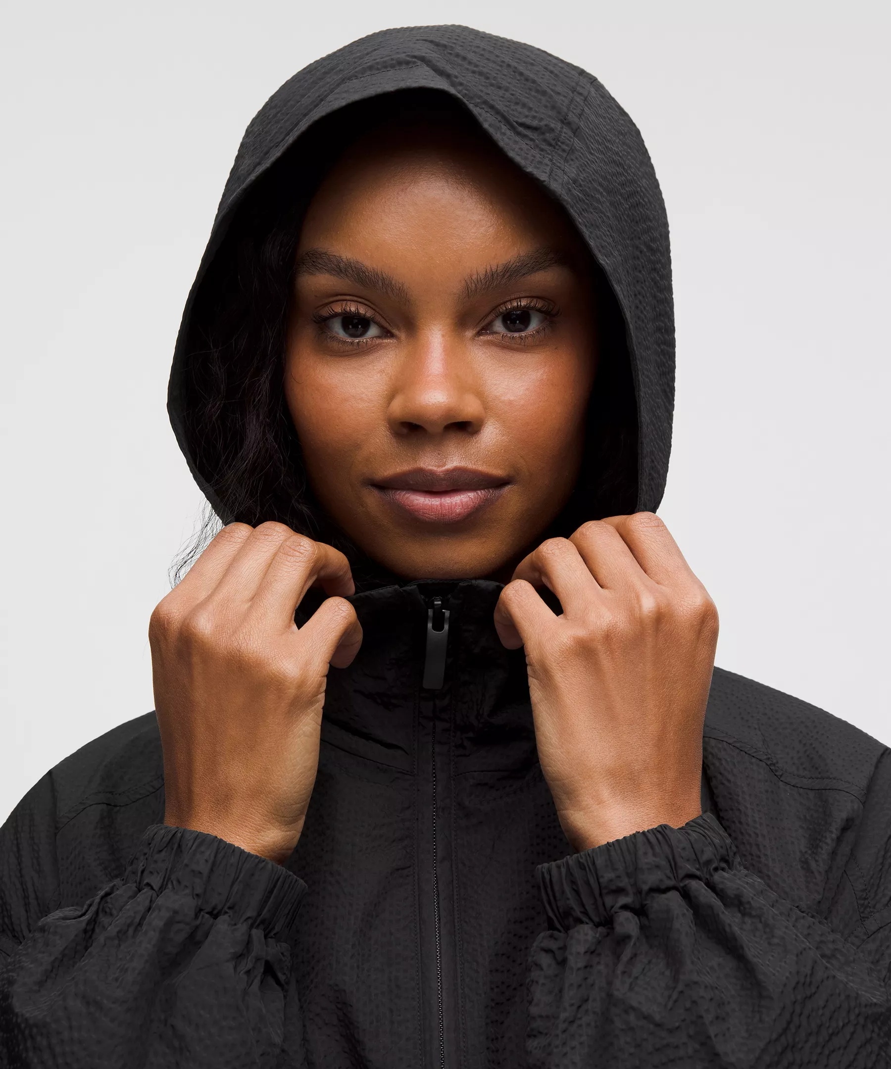 Lightweight Mid-Length Hooded Coat - 7