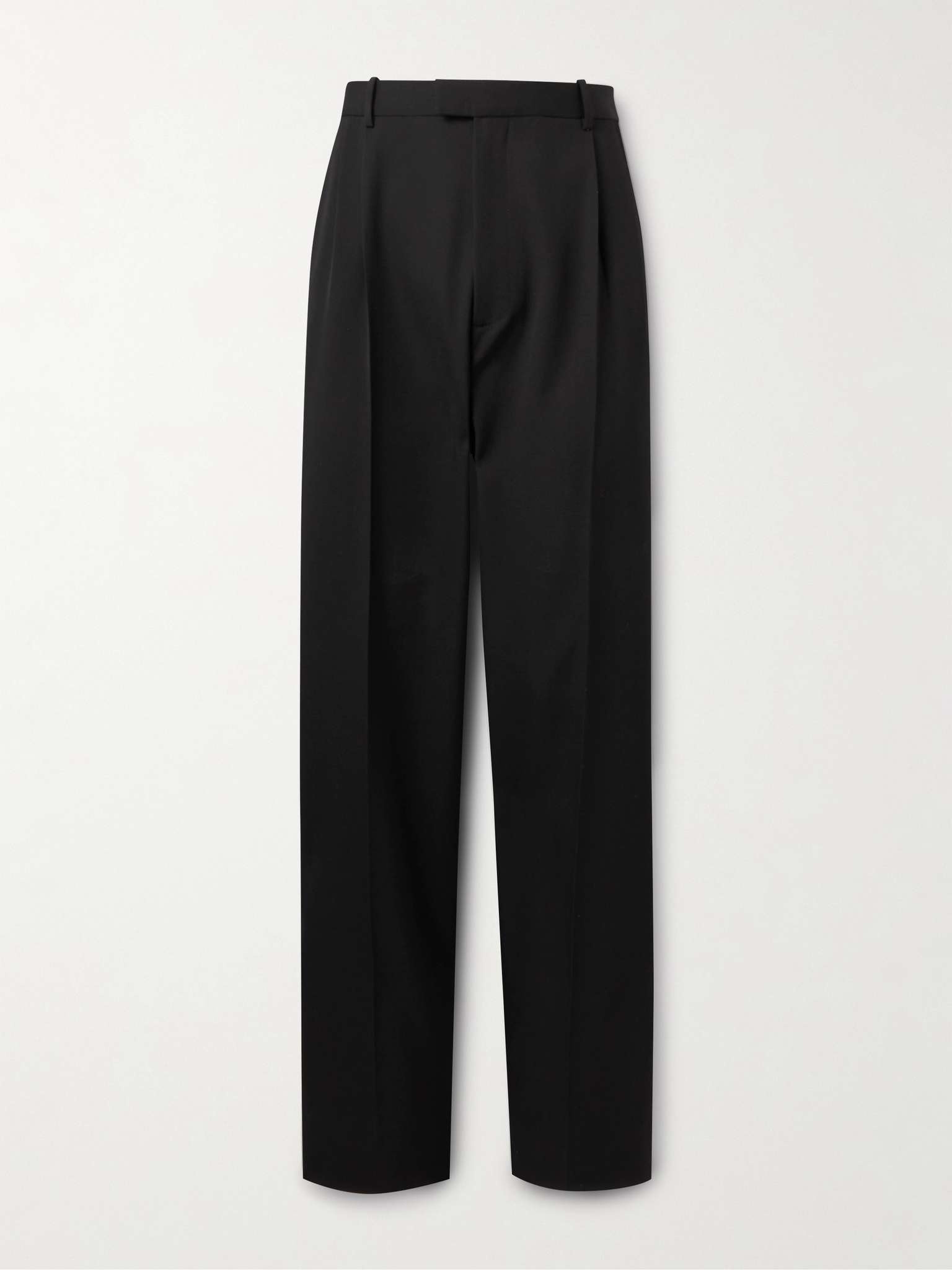 Straight-Leg Wool-Twill Trousers - 1