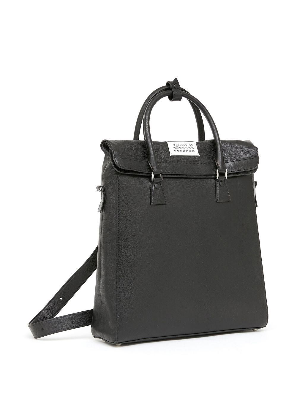grained-leather backpack - 5