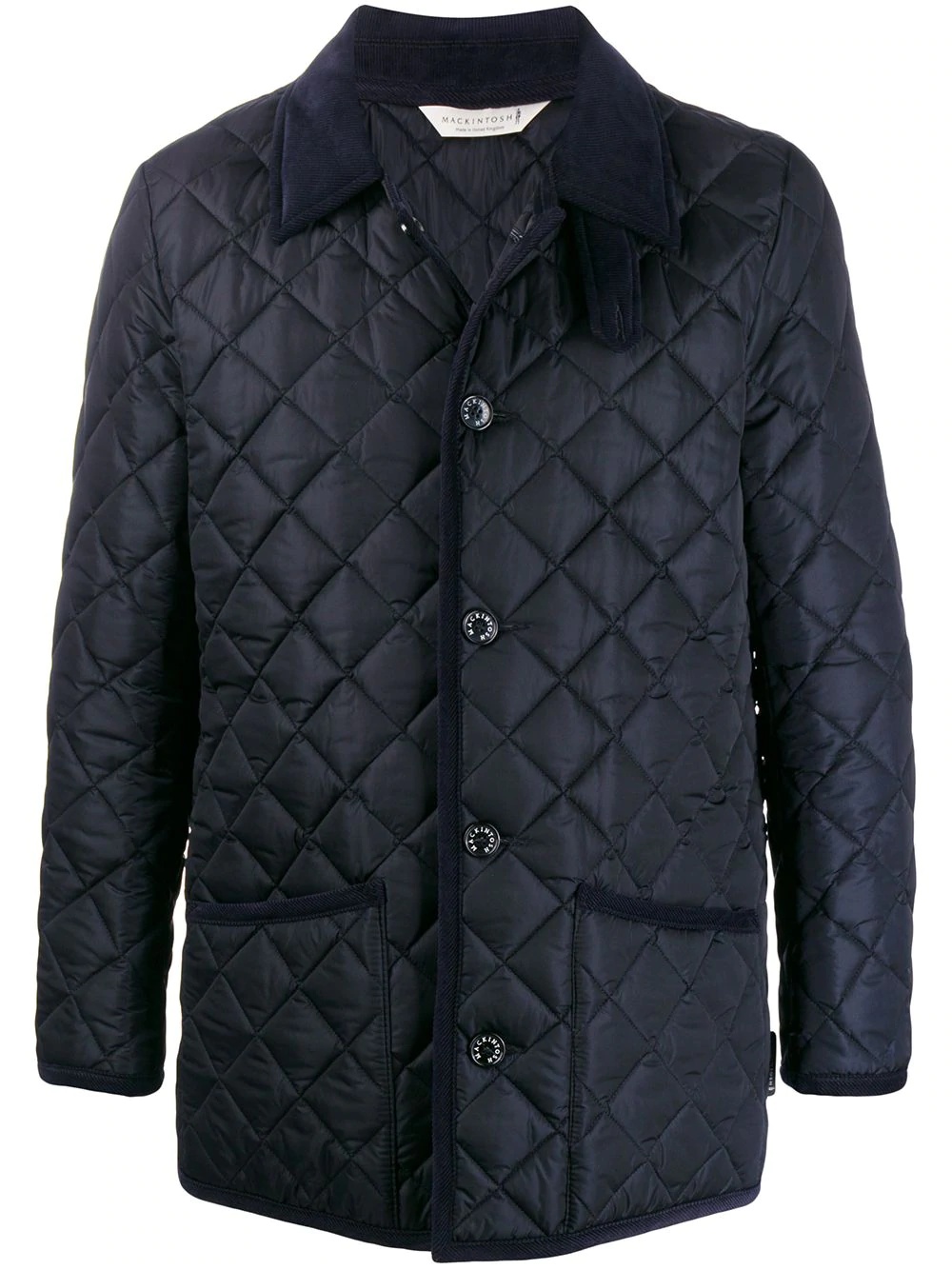 WAVERLY Navy Nylon Quilted Jacket|GQ-1001 - 1