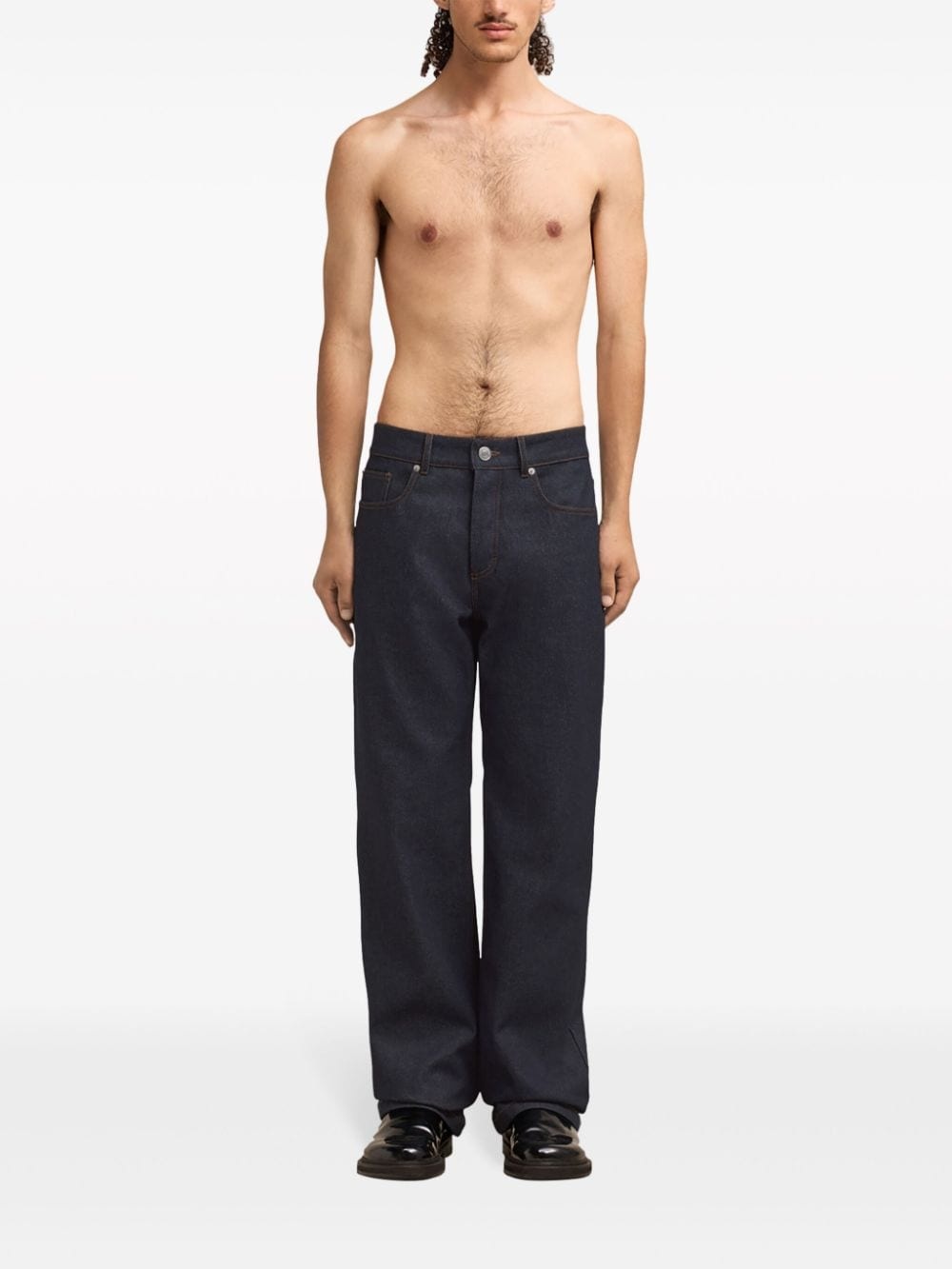 mid-rise straight-leg jeans - 3