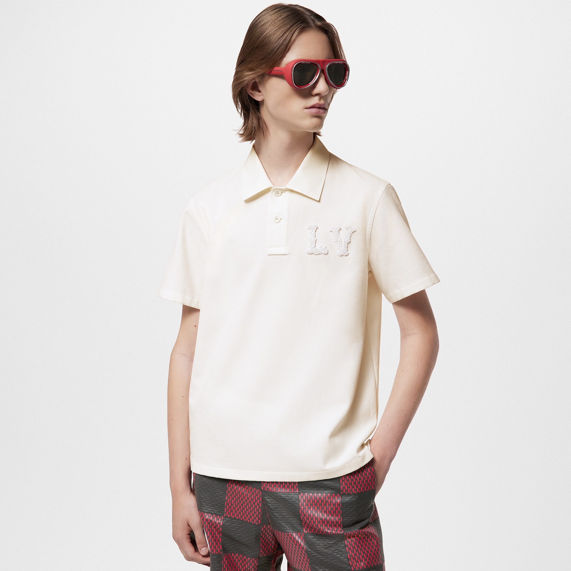 Poplin Polo With Embroidered LV Patch - 2