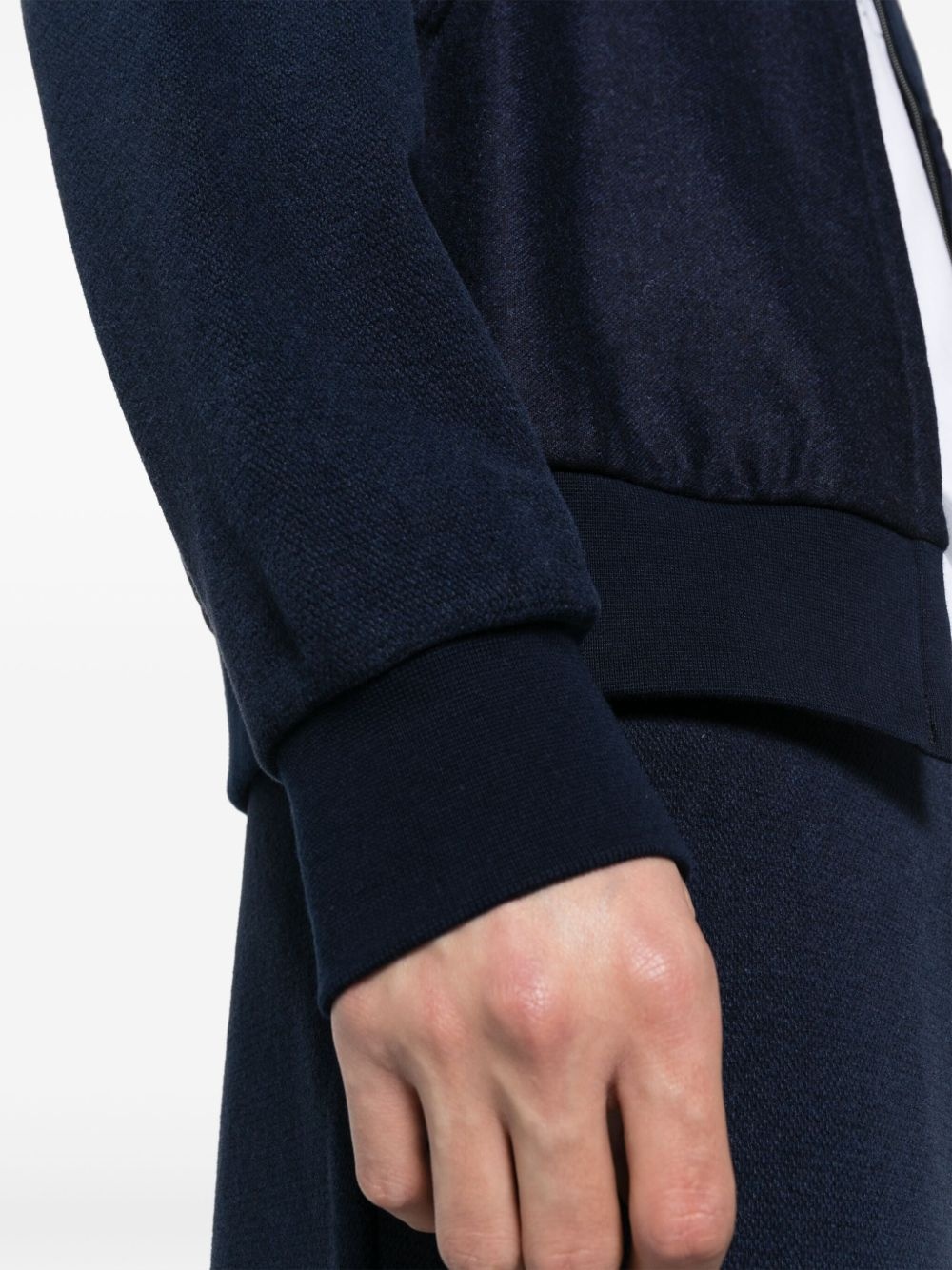 mock-neck zip-up sweatshirt - 5