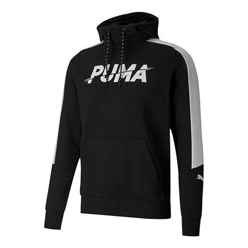 PUMA Modern Logo Printing Contrasting Colors Sports Black 585191-01 - 1