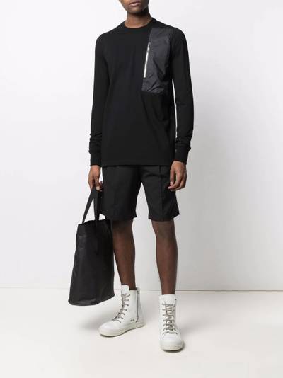 Rick Owens longsleeved panel top outlook