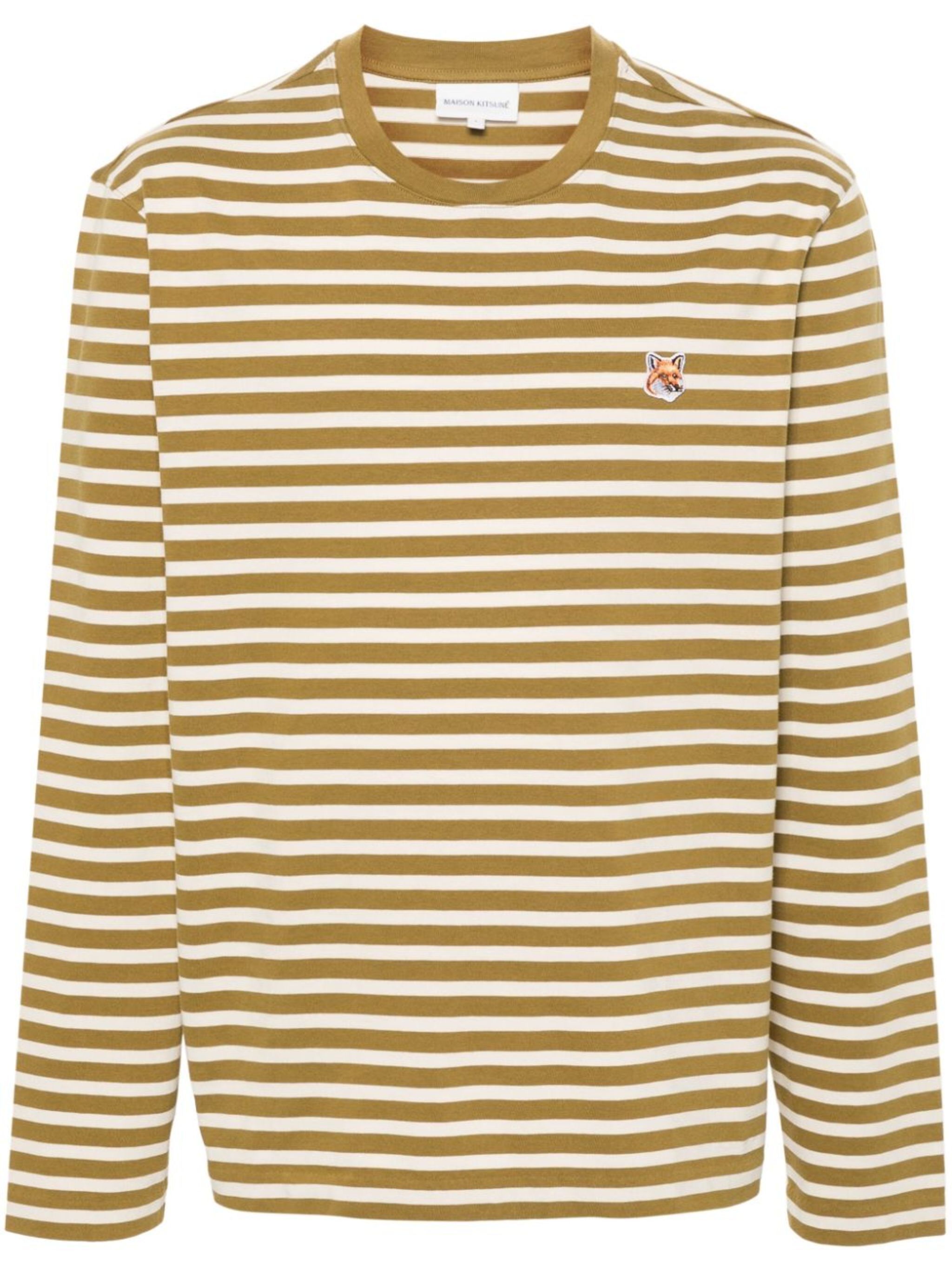 Fox Head striped cotton T-shirt - 1