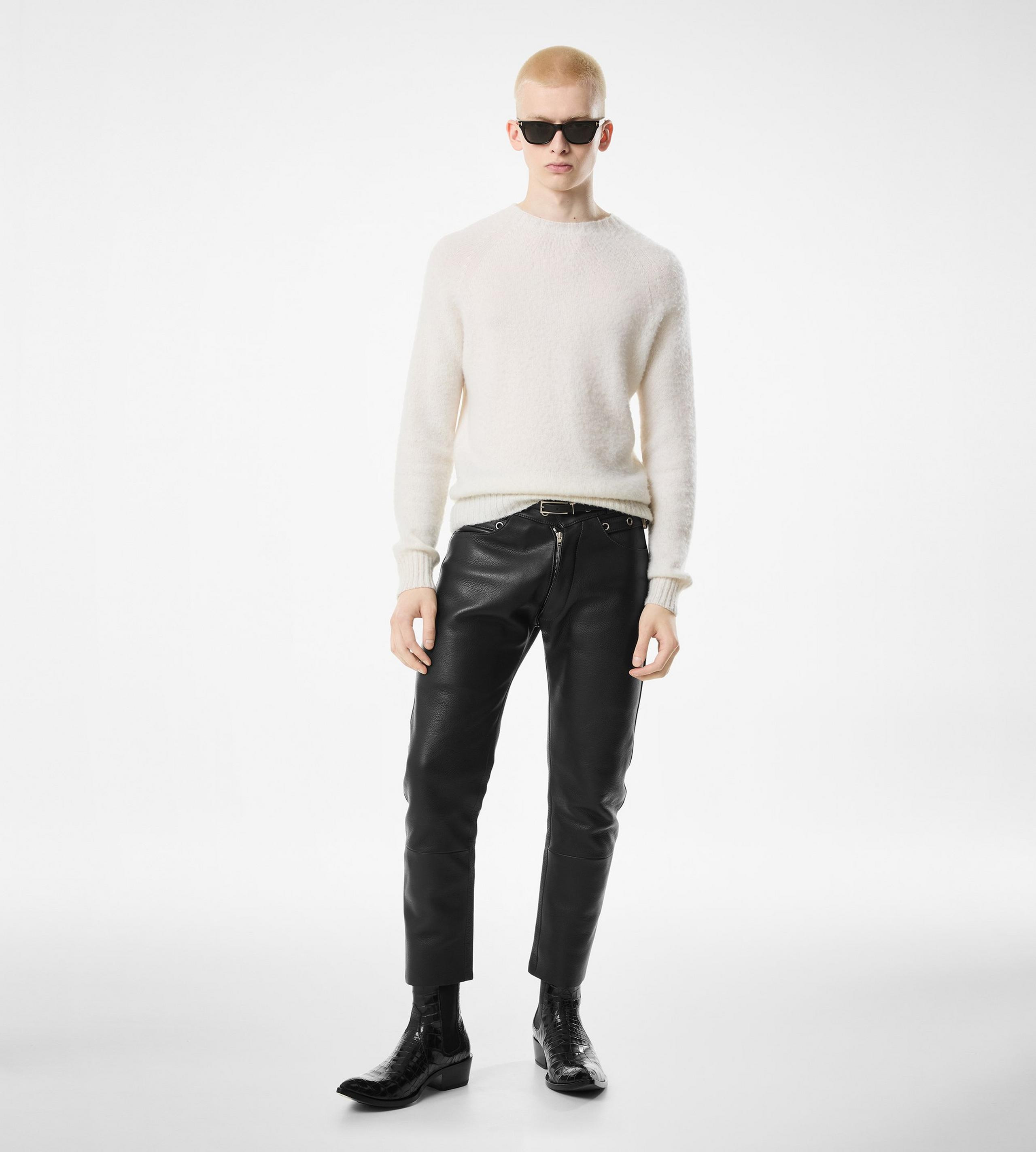 SCOTTISH TEASEL CASHMERE CREW NECK - 3