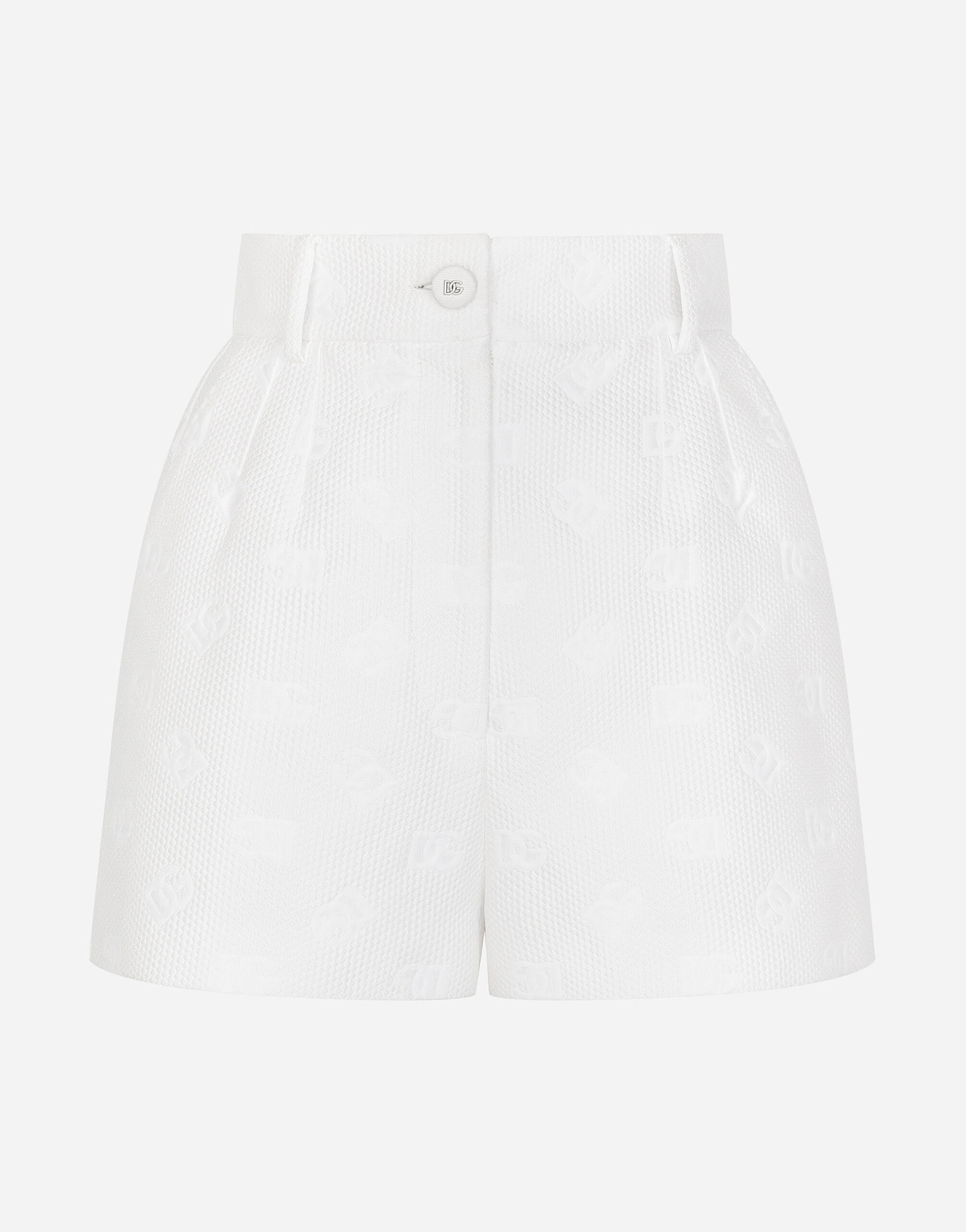 Jacquard shorts with all-over DG logo - 1