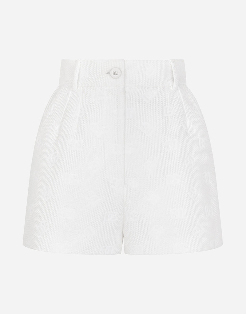 Jacquard shorts with all-over DG logo 1