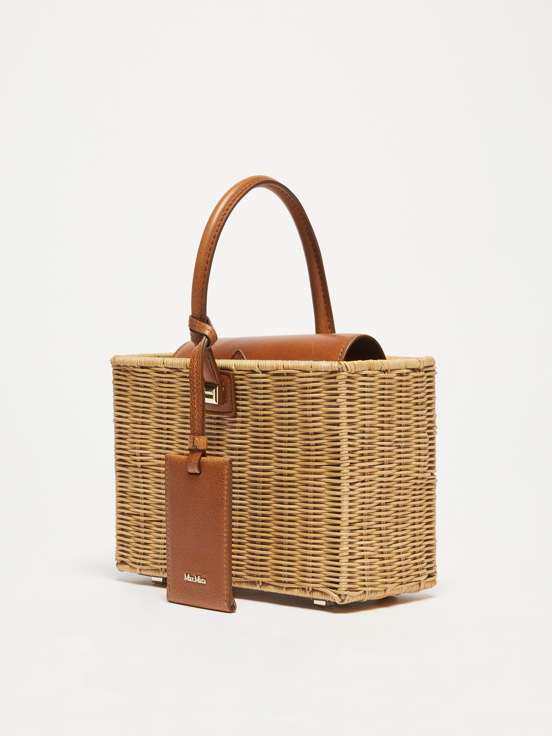 CESTOSWICKER Rattan and leather basket - 2