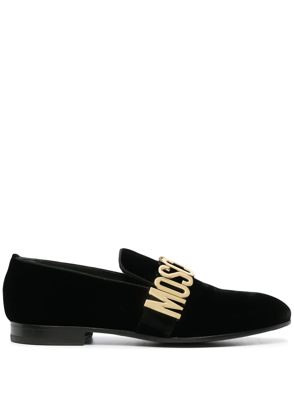 logo-plaque loafers - 1