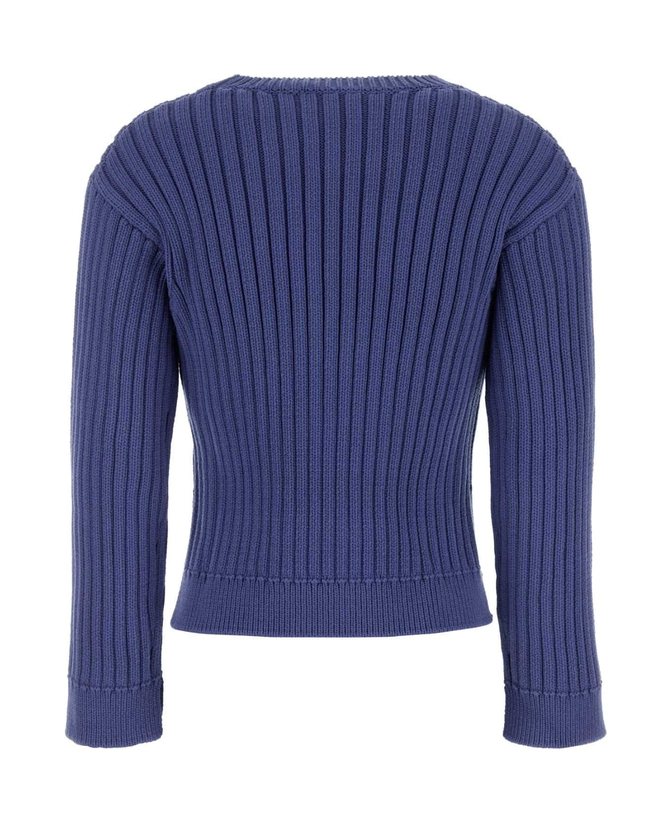 Cerulean Cotton Blend Sweater - 2