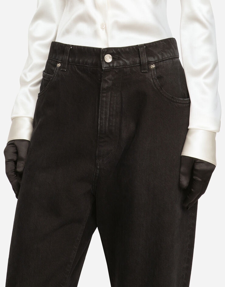 Flared deep blue denim jeans - 6